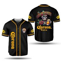 Corona Beer Baseball Jersey, Celebra Día de los Muertos Gift for Beer Lover, Funny Calavera Beer Jersey Shirt, Gift for Her,...