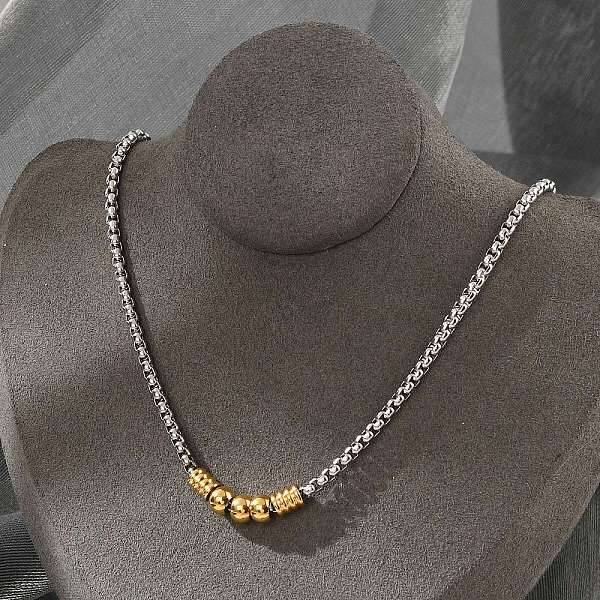 304 Stainless Steel Box Chain Necklaces