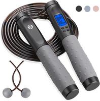 2 In 1 Cordless Jump Rope with Counter for Fitness - Adjustable Smart Skipping Rope For Men Women Kids Outdoor Speed Boxing C...