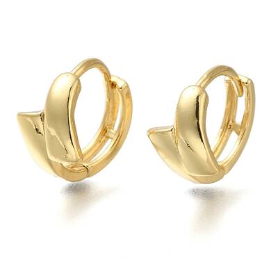 Rack Plating Brass Hoop Earrings