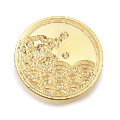 Golden Tone Wax Seal Brass Stamp Heads