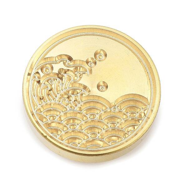 Golden Tone Wax Seal Brass Stamp Heads
