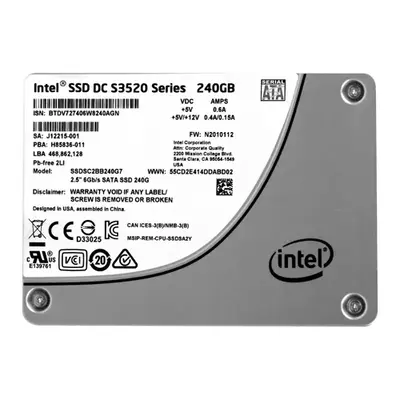 Intel SSDSC2BB240G7 | S3520 240GB Multi-Level Cell SATA 6Gb/s 2.5-Inch Solid State Drive