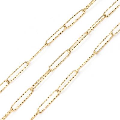 Ion Plating(IP) 304 Stainless Steel Textured Paperclip Chains