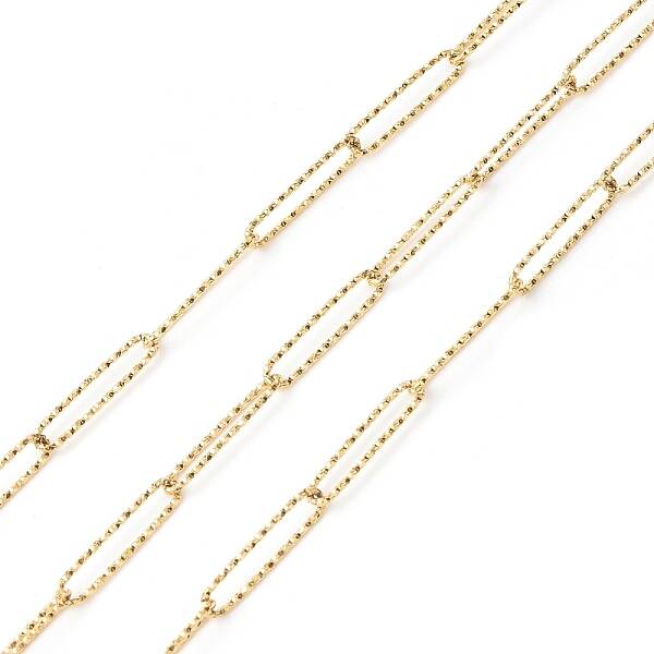 Ion Plating(IP) 304 Stainless Steel Textured Paperclip Chains