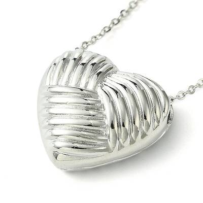 Rack Plating Brass Heart Pendant Necklaces for Women
