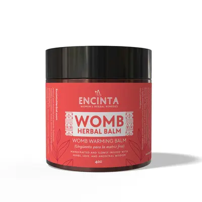 Womb Herbal Balm β 4oz Nourishing Salve for Self-Care & Daily Ritual β Handcrafted with Sacred Plants for Warmth & Reconn...