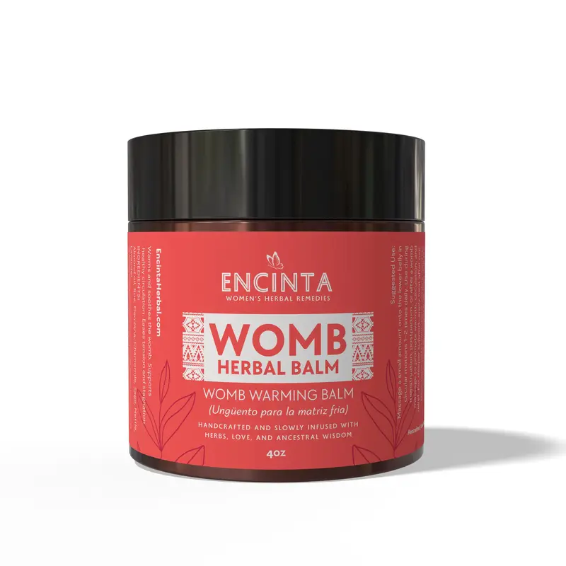Womb Herbal Balm – 4oz Nourishing Salve for Self-Care & Daily Ritual – Handcrafted with Sacred Plants for Warmth & Reconn...