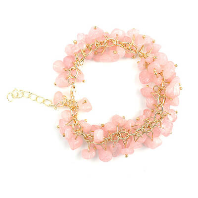 Natural Rose Quartz Bead Bracelets