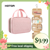 HOTOR Travel Toiletry Bag for Women with Hanging Hook - Waterproof Portable Cosmetic Case for  Trips and Weekend Getaways  ma...