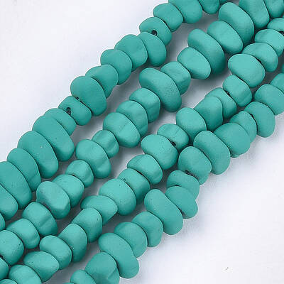 Spray Painted Non-magnetic Synthetic Hematite Beads Strands