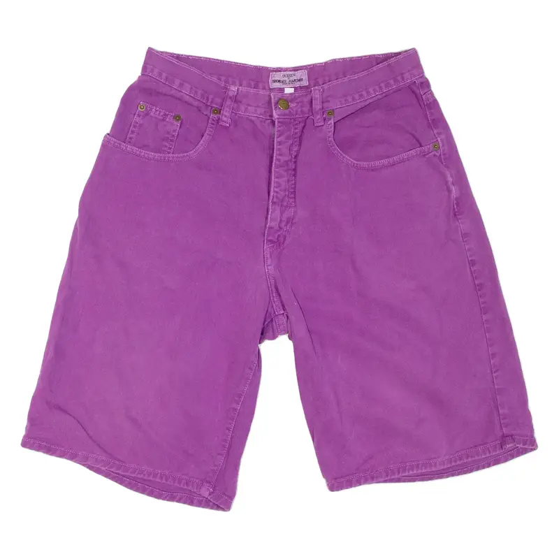 GUESS Mens Denim Shorts Purple 90s M W30