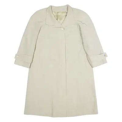 HENSEL & MORTENSEN Womens Trench Coat Cream 90s M
