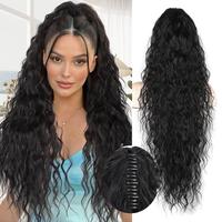 30 Inch Claw Ponytail Extension  Long Curly Pony Tail Clip in Hair Extensions Fluffy Natural Looking Synthetic Hairpieces for...