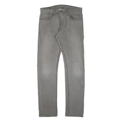 LEVI'S 511 Jeans Mens Grey Skinny Straight W33 L32