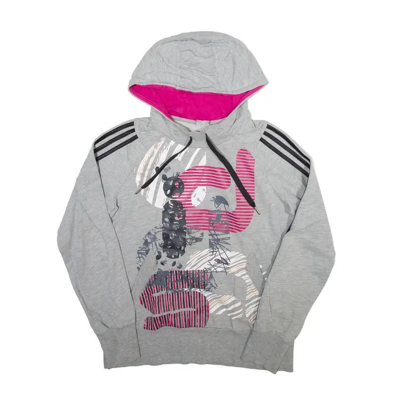 ADIDAS 2009 Hoodie Grey Pullover Womens S