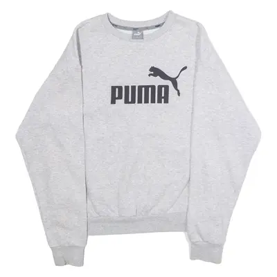 PUMA Mens Sweatshirt Grey Crew Neck S