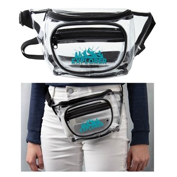24 Customized Clear Fanny Pack - PVC & Adjustable