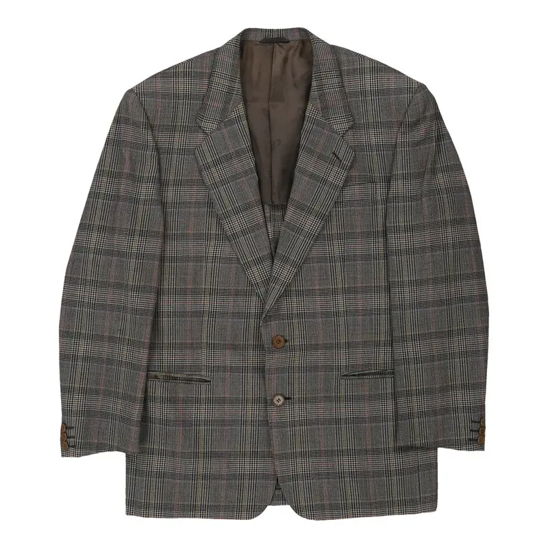 Missoni Checked Blazer - Large Grey Virgin Wool | Size: large