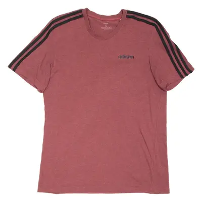 ADIDAS Mens T-Shirt Maroon M