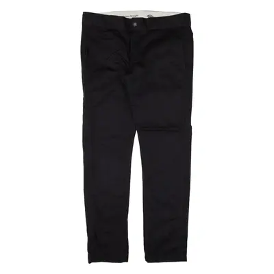 DICKIES Workwear Mens Trousers Black Slim Skinny W33 L30