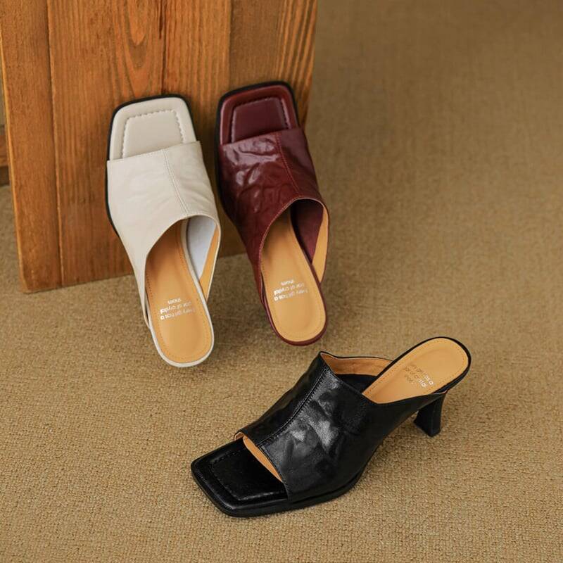 CHIKO Guinevere Open Toe Stiletto Slides Sandals
