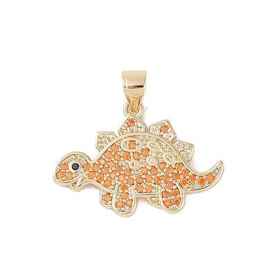 Brass Micro Pave Cubic Zirconia Pendants