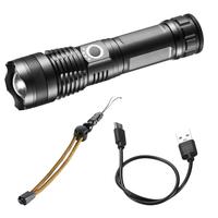 VEVOR 10000 High Lumens Flashlight, 5 Lighting Modes LED Rechargeable, IPX4 Waterproof Emergency Lighting for Camping, Hiking...