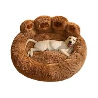 Dog/Cat Bed, Premium Cozy Relaxation for Small & Medium Pets - Detachable, Non-Slip Circular Plush Faux Fur Bed, 23/28 inches...