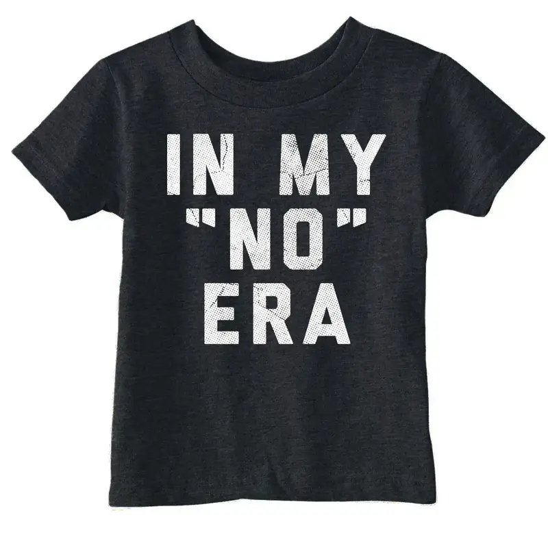 Toddler Funny T Shirts In My No Era Sarcastic Graphic Novelty Tee for Young Kids Funny Toddler Shirts Funny Sarcastic Apparel...