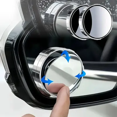 [Free !ship] Blind Spot Mirror 2Pcs Suction Cup for Car Ultra Rearview Side Mirror Wide Angle View Automotive Safety Accessor...