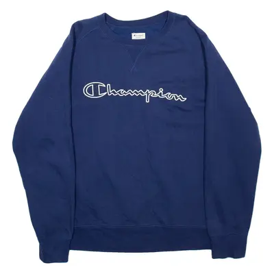 CHAMPION Mens Sweatshirt Blue XL