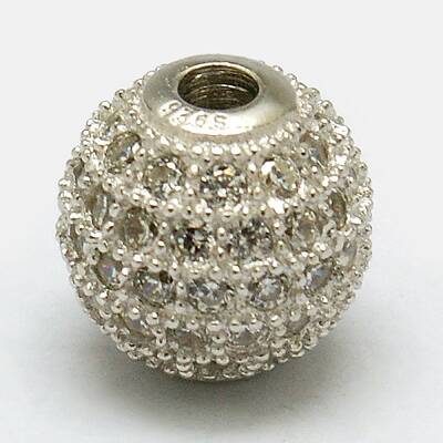Round 925 Sterling Silver Beads