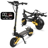 EOEOTWO, J1 adult off-road electric scooter, 1200W motor fast electric scooter, top speed of 28 MPH, range of 20 miles, 11-in...