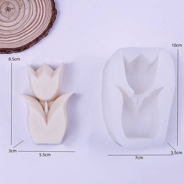 Flower DIY Food Grade Silicone Candle Molds