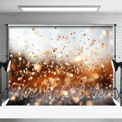 Bokeh Golden Plate Glitter Backdrop For Photography - Aperturee