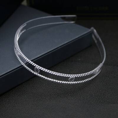 Transparent Plastic Hair Band Findings