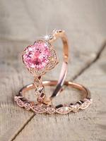 Artificial Zircon Decorated Ring (2pcs/set), Elegant Fashion Accessories for Women for Party, Daily Clothing Decor, Trendy We...