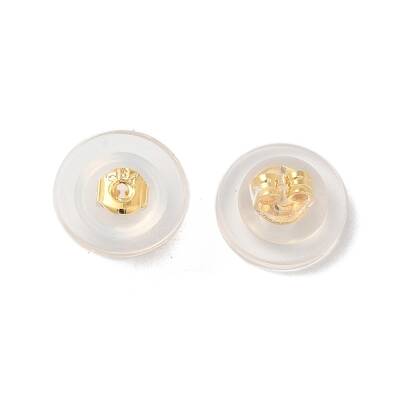 Long-Lasting Plated Brass Silicone Ear Nuts