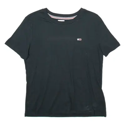 TOMMY HILFIGER Mens T-Shirt Black M