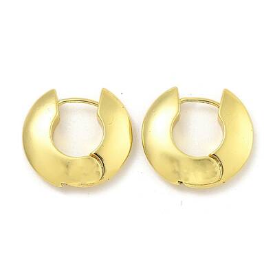 Rack Plating Brass Ring Hoop Earrings for Women