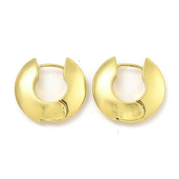 Rack Plating Brass Ring Hoop Earrings for Women
