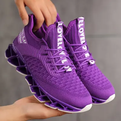Womens Running Shoes Blade Tennis Walking Fashion Sneakers Breathable Non Slip Gym Sports Work Trainers Yellow Girl Runner Fo...