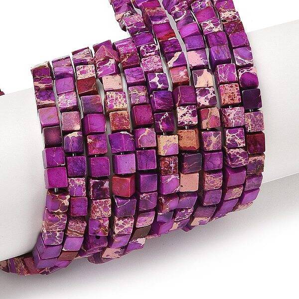 Dyed Natural Imperial Jasper Beads Strands