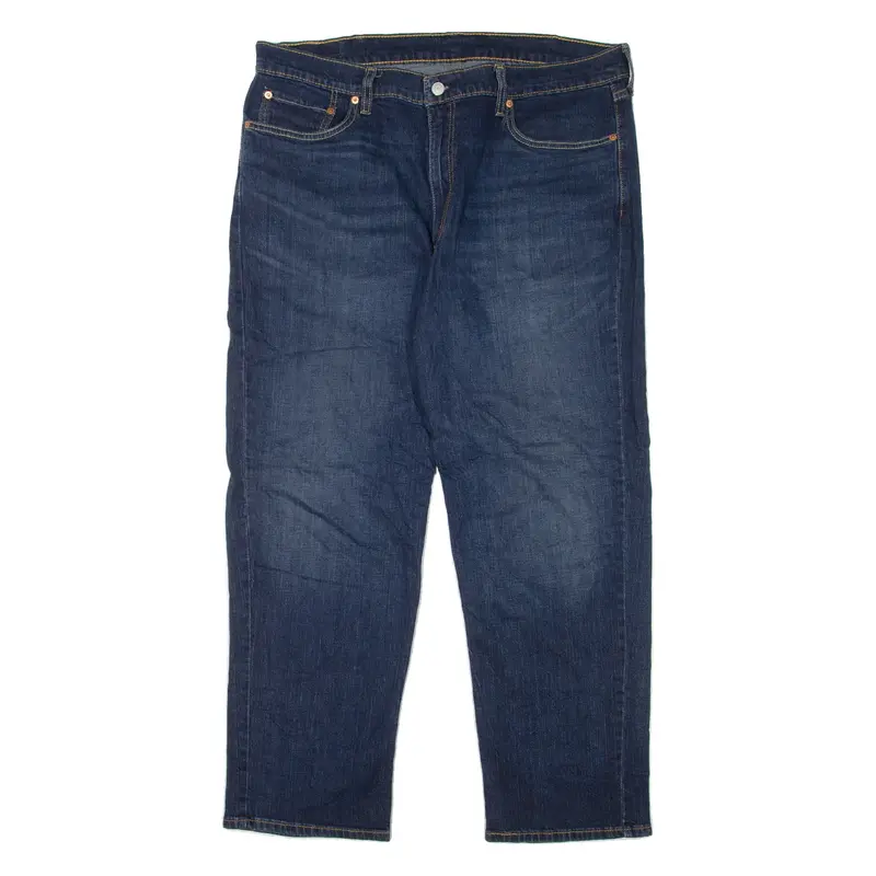 LEVI'S 550 Jeans Mens Blue Relaxed Tapered Stone Wash W40 L30