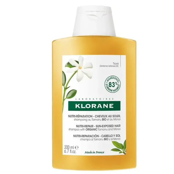 Klorane Tiare Nutri-Repairing Shampoo with ORGANIC Tamaru and Monoï 200ml