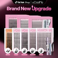 DIY Lash Extension Kit Manga Lash Clusters C Curl Individual Lashes Clusters Kit Ultra-Thin Invisible Band Super Soft Eyelash...