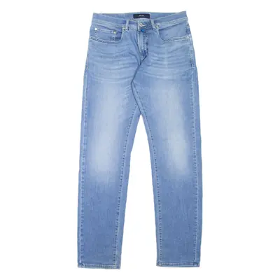 PIERRE CARDIN Lyon Mens Jeans Blue Regular Tapered Stone Wash W31 L32