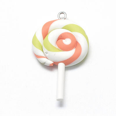 Handmade Polymer Clay Big Pendants