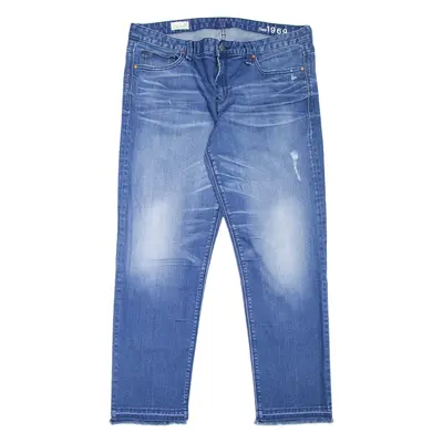 GAP 1969 Womens Jeans Blue Regular Straight Stone Wash W36 L28
